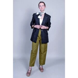 Mara Hoffman Tatum blazer size XL black linen oversized jacket